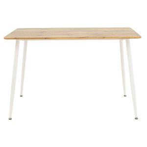 Dining table Cuba Mdf color sonoma-white, 120x80x75cm