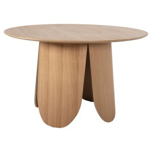 Dining table Denty - Mdf with oak veneer - natural oak color D120x75hcm Hm9612,01