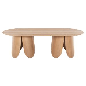 Dining table Denty Mdf with oak veneer natural oak color 240x120x75hcm Hm9611,01