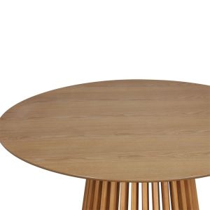 Domonic dining table made of melamine in natural color D120x75cm