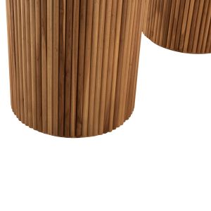 Dining table Drema Hm9893 made of solid teak wood 200χ110χ85hcm with a 4cm top