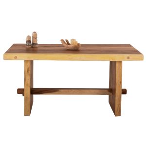 Dining table Egon Hm9490 made of solid soar wood with a top of 7.5cm 200x100x80hcm