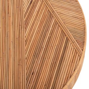 Dining table Gatsby Hm9884 natural rattan in natural color Φ120x76hcm.