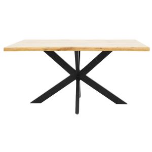 Gilman dining table with Mdf top, sonoma/black 150x90x75cm