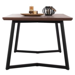 Dining table Hm9304.02 MDF walnut veneer and metal legs
