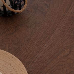 Dining table Hm9304.02 MDF walnut veneer and metal legs