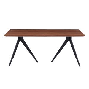 Dining table Hm9451,02 with MDF veneer top in rustic style 180x90x75hcm