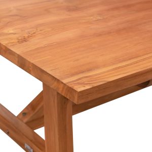 Dining table Hm9453.01 in walnut color made of teak wood 260x120x79.5hcm