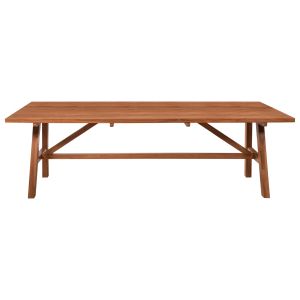 Dining table Hm9453.01 in walnut color made of teak wood 260x120x79.5hcm