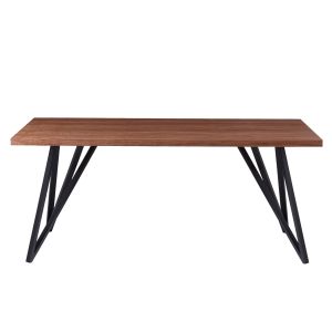 Dining table Hm9467.02 with MDF veneer top in rustic style 180x90x75hcm