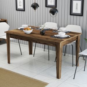 Dining table Hm9507.04 melamine with storage space 145x88x75hcm