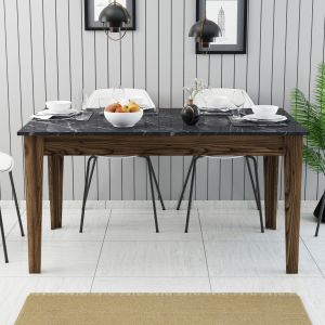 Dining table Hm9507.05 melamine with storage space 145x88x75hcm