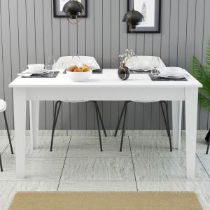 Dining table Hm9507.06 melamine with storage space 145x88x75hcm