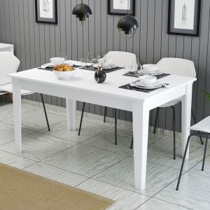 Dining table Hm9507.06 melamine with storage space 145x88x75hcm
