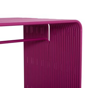 Dining table Intrepid Hm6330.05 aluminum in purple 120x70x70.5cm.
