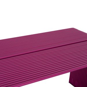 Dining table Intrepid Hm6330.05 aluminum in purple 120x70x70.5cm.