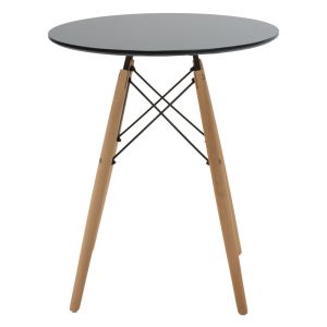 Dining table Julita-noor set of 3 pcs. Mdf black-beige-natural �60x73cm