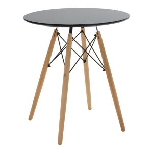 Dining table Julita-noor set of 3 pcs. Mdf black-beige-natural �60x73cm
