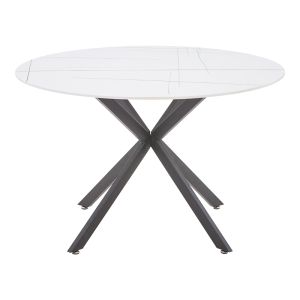 Dining table Karg-stoyen 5 pcs white damask - white-black marble �120x75cm