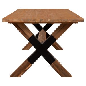 Dining table Katte made of solid teak wood-metal legs, 250x100x78cm Hm9557