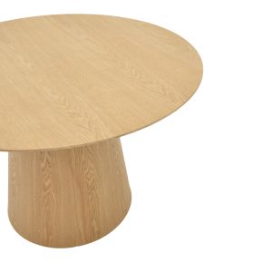Dining table Kayano natural color MDF D120x72cm