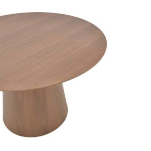 Dining table Kayano MDF walnut D120x72cm