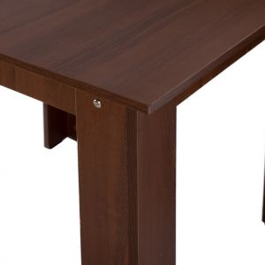 Dining table Kelvin walnut color Hm2427,04, 80x80x77