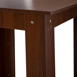 Dining table Kelvin walnut color Hm2427,04, 80x80x77