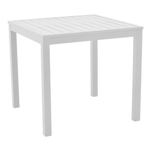 Dining table Kliton - Pino set of 3 pieces aluminum in white 80x80x74cm