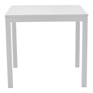 Dining table Kliton - Pino set of 5 pieces aluminum in white 80x80x74cm