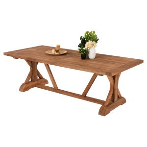 Dining table Kronos Hm9535 solid teak in natural color, 200x90x75cm