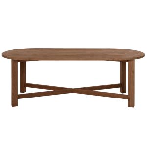 Dining table Kutai Hm9639 solid teak in natural color,