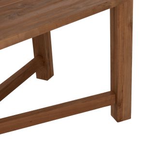 Dining table Kutai Hm9639 solid teak in natural color,