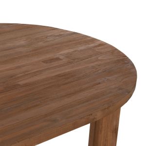 Dining table Kutai Hm9639 solid teak in natural color,