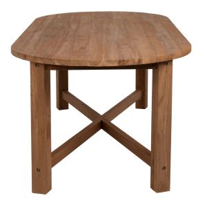 Dining table Kutai Hm9640 solid teak in natural color, 200x90x75cm