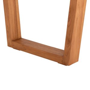 Dining table Leopold Hm9933.01 solid teak wood - natural color 200.5x107x76hcm.