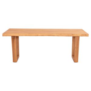 Dining table Leopold Hm9933.01 solid teak wood - natural color 200.5x107x76hcm.