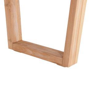 Dining table Leopold Hm9933.02 solid teak wood-light natural color 200.5x107x76hcm.