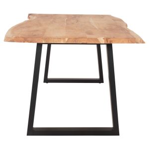 Dining table Lizard Montana .21 top tropical acacia solid wood natural 4cm top 200x93x74hcm Hm8337