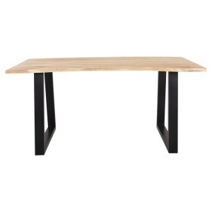 Dining table Lizard Sofia Slim .21 solid acacia with black metal legs 160x92x78hcm Hm8500