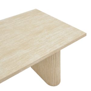 Dining table Loozir MDF white travertine color 180x90x75cm