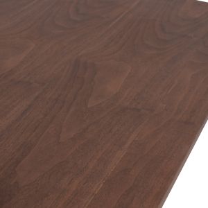 Dining table Mandy Mdf with walnut veneer metal legs Hm9303,02
