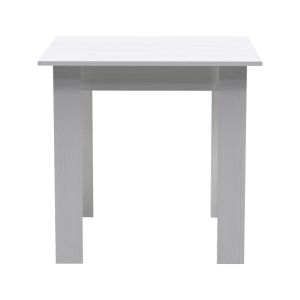 Dining table Manka-parker set of 3 pieces in white 80x80x77cm