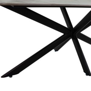 Marble Luxury Bettany dining table sintered stone white marble 180x90x75cm