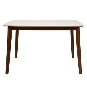 Dining table Maxs 120*80*75 made of MDF with oak veneer and macchiato color top