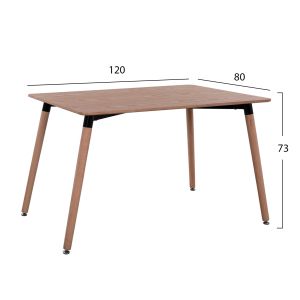 Dining table Minimal Art Wood 120x80 Hm008,04