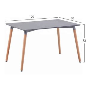 Dining table Minimal Art Wood 120x80 Hm008,10