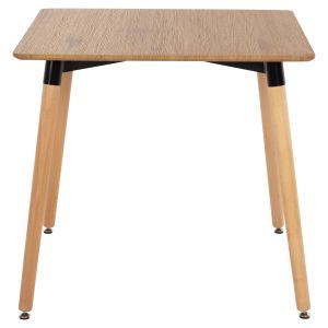 Dining table Minimal Art Wood Hm0057,04 MDF beech color 80x80x74cm