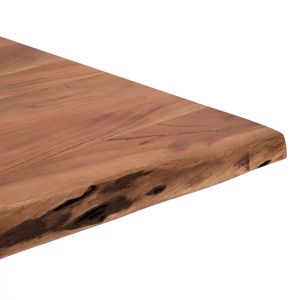 Dining table Montana Lizard acacia solid wood top 3.5cm 160x90x77cm Hm8481.11