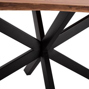 Dining table Montana Lizard acacia solid wood top 3.5cm 160x90x77cm Hm8481.11